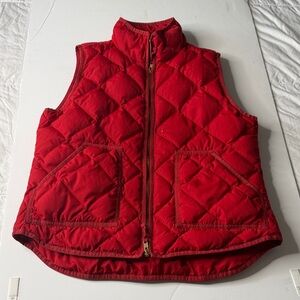 J.Crew women’s Red Vest size Medium